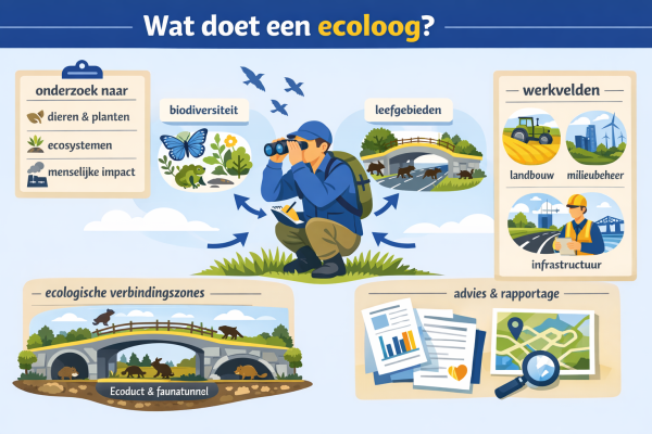 Alles over het beroep ecoloog Wat doet een ecoloog